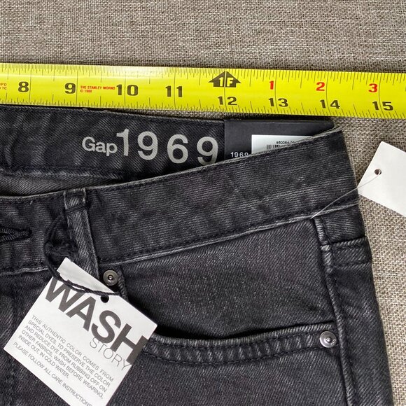 GAP 1969 Always Skinny Skimmer Denim Jeans Women's 24 Black Casual Pants NWT - Picture 10 of 14